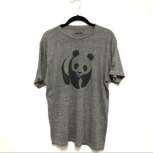 Men’s soft triblend WWF panda tee